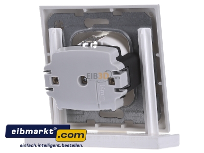 Ansicht hinten Berker 47428989 SCHUKO-Steckdose pws/gl m.Abdeckplatte 