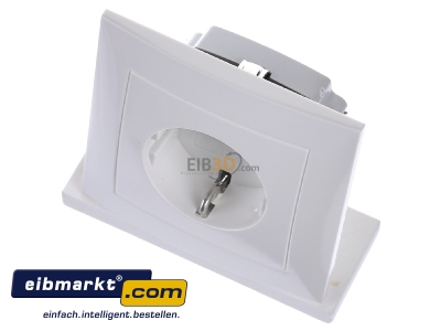 Ansicht oben vorne Berker 47428989 SCHUKO-Steckdose pws/gl m.Abdeckplatte 