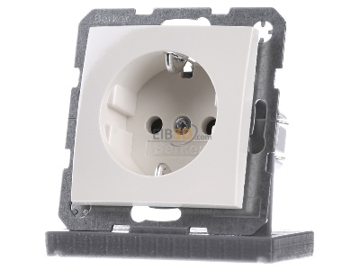 Frontansicht Berker 47438982 SCHUKO-Steckdose ws/gl 