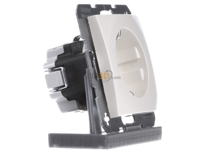 Ansicht links Berker 47438982 SCHUKO-Steckdose ws/gl 