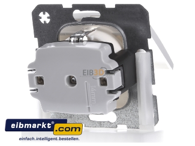 Ansicht hinten Berker 47518989 SCHUKO-Steckdose pws/gl mit Klappdecke 