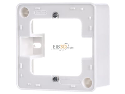 Front view Berker 10290069 Surface mounted housing 1-gang white 
