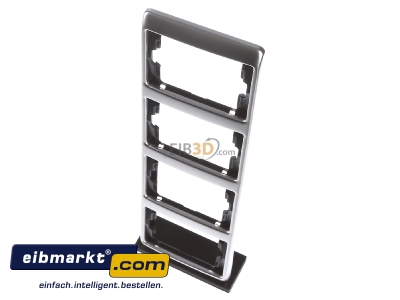 View up front Berker 13440004 Frame 4-gang stainless steel 
