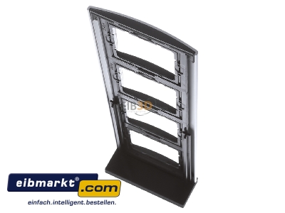 Top rear view Berker 10143004 Frame 4-gang aluminium 
