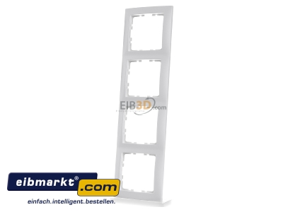 Front view Berker 10149909 Frame 4-gang white - 
