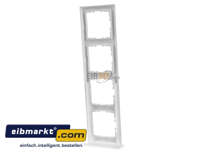 Back view Berker 10149909 Frame 4-gang white - 
