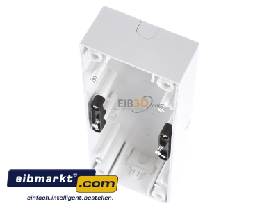 View up front Berker 10439909 Surface mounted housing 3-gang white 
