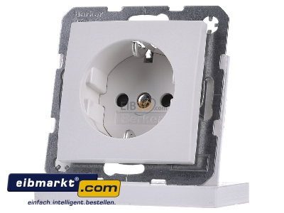 Frontansicht Berker 41231909 Schuko-Steckdose pws matt 
