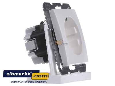 Ansicht links Berker 41231909 Schuko-Steckdose pws matt 
