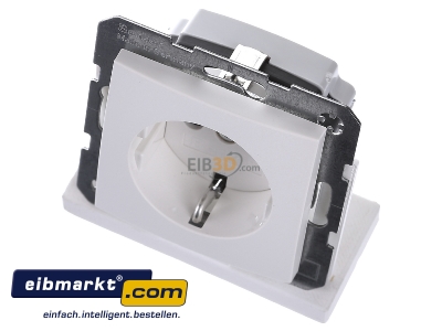 Ansicht oben vorne Berker 41231909 Schuko-Steckdose pws matt 