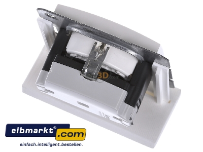 Ansicht oben hinten Berker 41231909 Schuko-Steckdose pws matt 