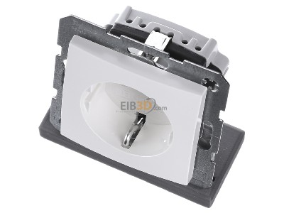 Ansicht oben vorne Berker 41431909 Schuko-Steckdose pws matt 