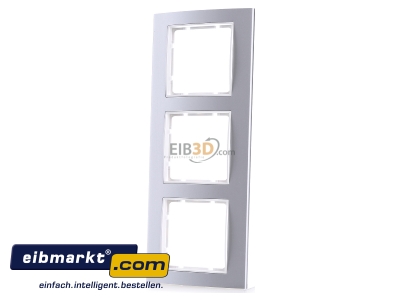 Frontansicht Berker 10133904 Rahmen 3f.alu/pws 