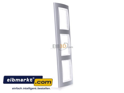 Ansicht links Berker 10133904 Rahmen 3f.alu/pws 