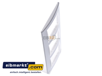 Ansicht oben links Berker 10133904 Rahmen 3f.alu/pws 