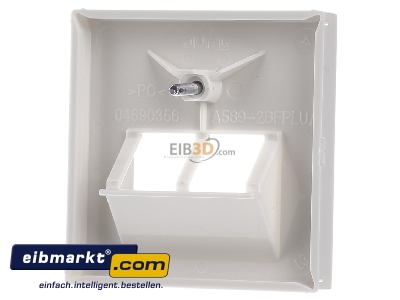 Ansicht hinten Jung A 569-2 BFPLUA Abdeckung ws f�r IAE/UAE-Dose 