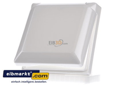 Frontansicht Jung AS 581 BFKL WW Klappdeckel aws mit R�ckstellfeder 