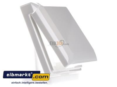 Ansicht links Jung AS 581 BFKL WW Klappdeckel aws mit R�ckstellfeder 