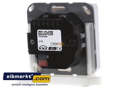 Back view Jung CD 2178 WW Room thermostat for bus system - 
