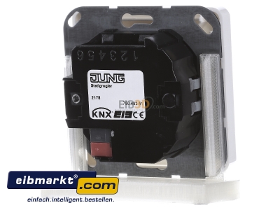 Ansicht hinten Jung CD 2178 WW KNX Stetigregler aws mit int.Busankoppler 