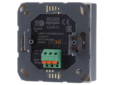 Back view Jung ES 2967 S Electronic sound generator 96dB 
