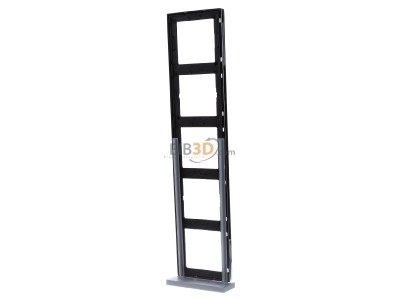 Ansicht hinten Jung GCR 2985 Rahmen 5-fach gl.chr waage/senkrecht 