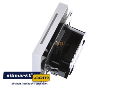 Ansicht oben rechts Jung LS 2178 WW KNX Stetigregler aws mit int.Busankoppler 