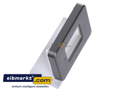 Ansicht oben links Busch-Jaeger 6435-20 Zentralscheibe platin f.Timer-Bedienelem. 