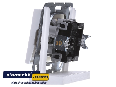 View on the right Gira 0121201 Two-way switch flush mounted white
