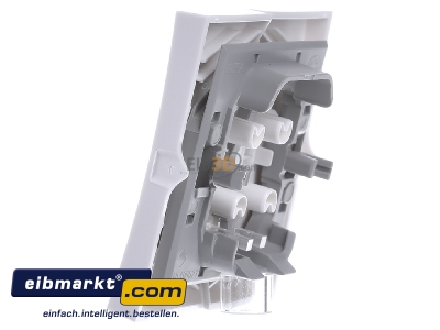 View on the right Gira 0631112 Cover plate for switch/push button white
