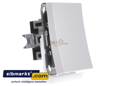 View on the left Gira 0127112 Intermediate switch flush mounted white
