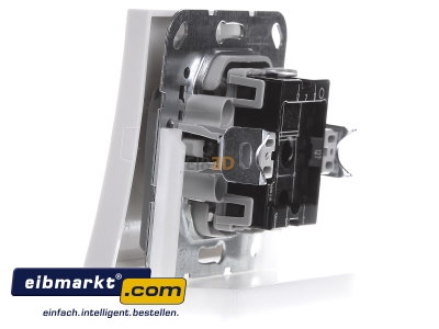 View on the right Gira 0127112 Intermediate switch flush mounted white
