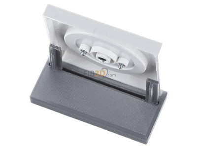 Top rear view Gira 0669112 Cover plate for level switch white 
