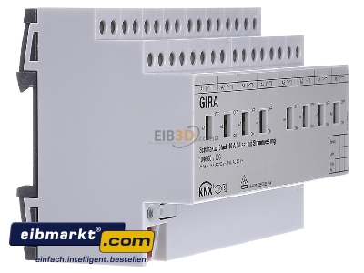 Ansicht links Gira 104600 Schaltaktor 8fach REG KNX/EIB 16A C-Last 