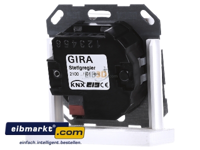 Back view Gira 210003 Room thermostat for bus system - 

