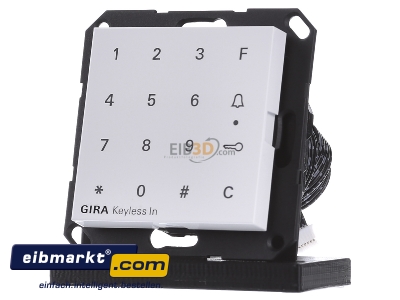 Front view Gira 260503 Code lock for bus system - 
