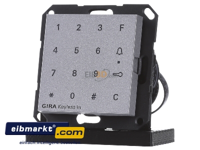 Frontansicht Gira 260526 Code Tastatur alu Keyless In 