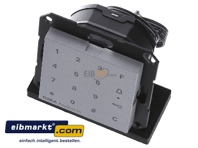 Ansicht oben vorne Gira 260526 Code Tastatur alu Keyless In 