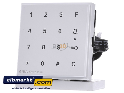 Frontansicht Gira 260566 Code Tastatur rws Keyless In 