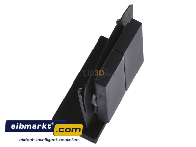 Ansicht oben links Gira 026628 Wippe Serienschalter IP44 System 55 anthrazit 