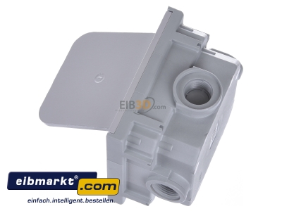 View top right Gira 011800 Flush mounted mounted box
