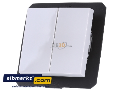 Frontansicht Gira 026603 Wippe Serienschalter IP44 System 55 reinwei� g 