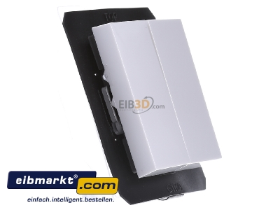 Ansicht links Gira 026603 Wippe Serienschalter IP44 System 55 reinwei� g 