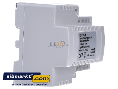 View on the left Gira 257000 Power supply for intercom - 
