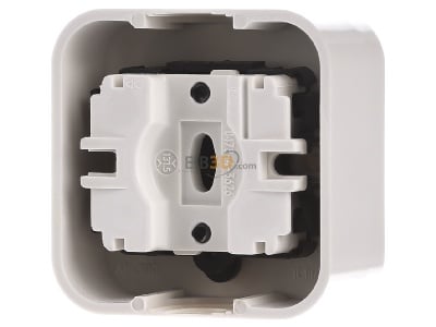 Back view Busch Jaeger 2601/5 AP Series switch surface mounted 
