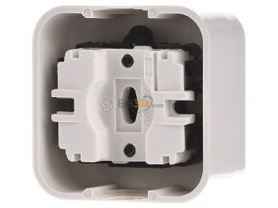 Back view Busch Jaeger 2601/6 AP 3-way switch (alternating switch) 
