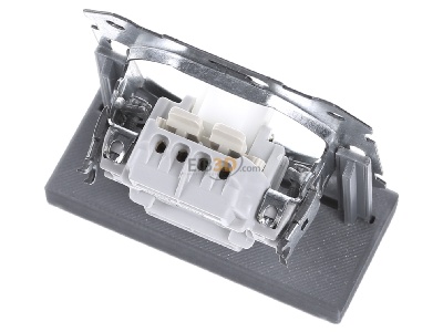 Top rear view Siemens 5TA2112 2-pole switch flush mounted 
