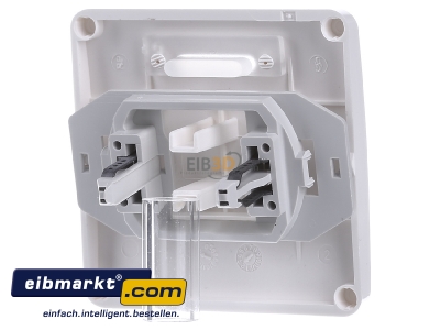 Back view Siemens Indus.Sector 5TG7806 Cover plate for switch/push button white
