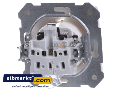 Back view Siemens Indus.Sector 5UB1405 Socket outlet protective contact white
