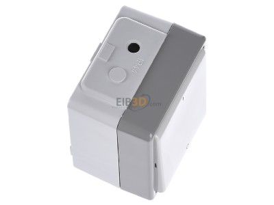 View top left Siemens 5TA4702 2-pole switch surface mounted grey 
